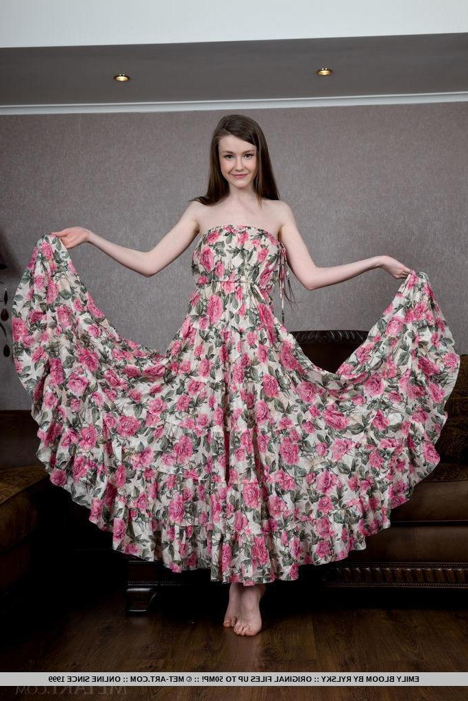 18P Beautiful teen Emily Bloom shows you what's under her dress in "Thian"