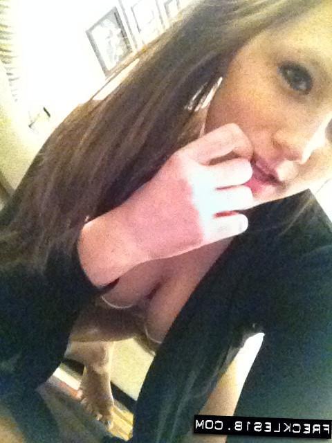 12P Freckles 18 sends you some hot selfies with her phone
