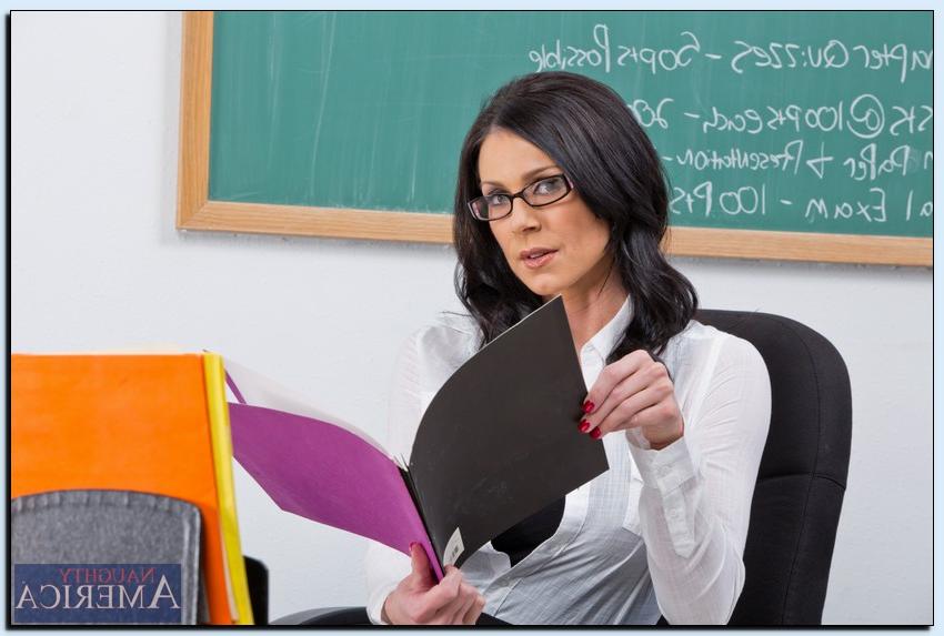 16P Voluptuous teacher Kendra Lust gets rid of her formal suit and lingerie