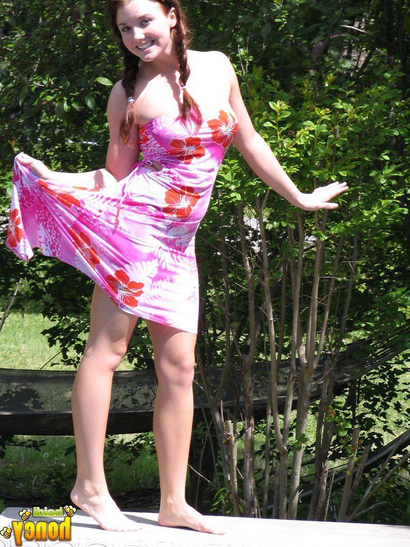 20P Pictures of teen cutie Heidi showing how fucking cute she really is