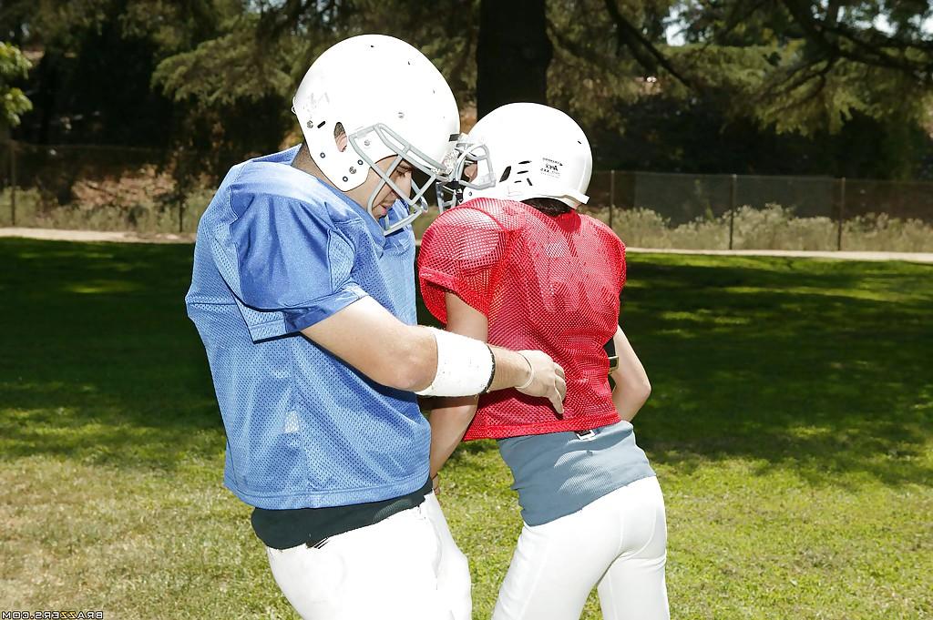 16P Hot McKenzie Lee plays football but prefers to play with a big cock