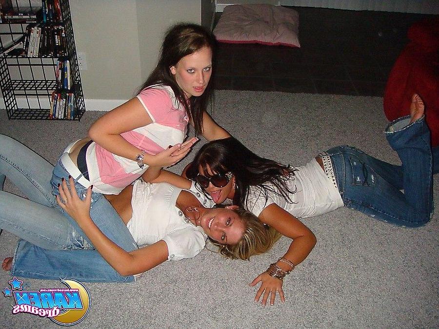 20P Pictures of Karen Dreams messing around with her friends