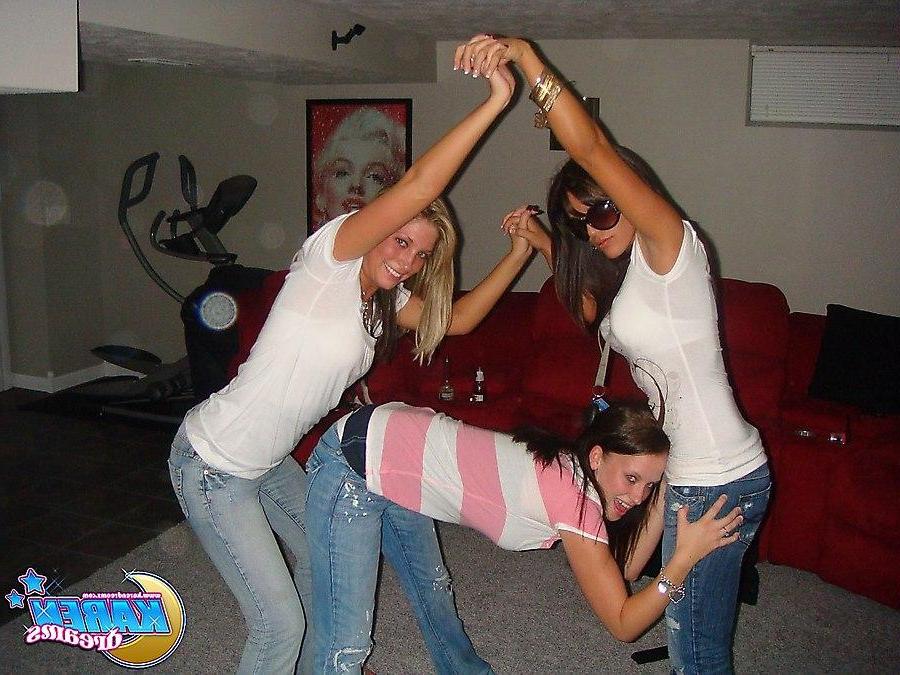 20P Pictures of Karen Dreams messing around with her friends