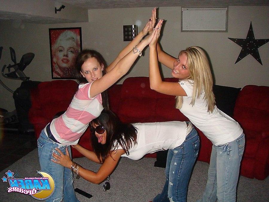 20P Pictures of Karen Dreams messing around with her friends