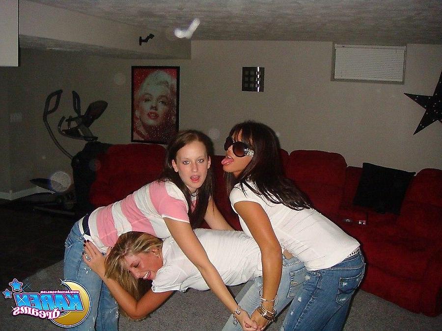 20P Pictures of Karen Dreams messing around with her friends