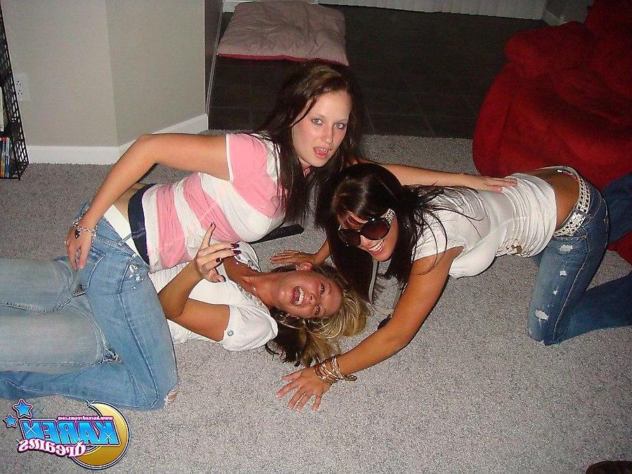 20P Pictures of Karen Dreams messing around with her friends