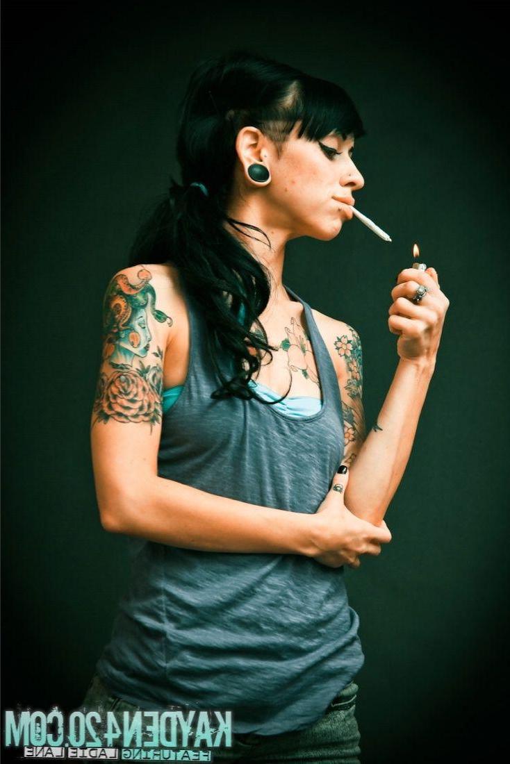16P Pictures of Kayden 420 stripping with a cigarette