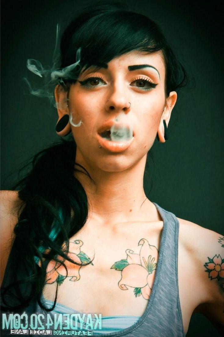 16P Pictures of Kayden 420 stripping with a cigarette