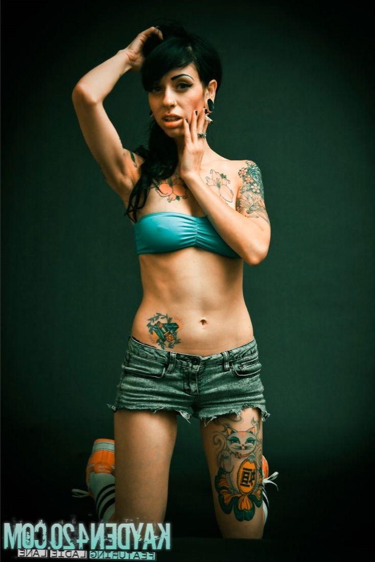 16P Pictures of Kayden 420 stripping with a cigarette
