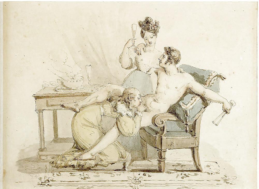 10P Drawn Ero and Porn Art 8 - Artist N.N. (1) c. 1800