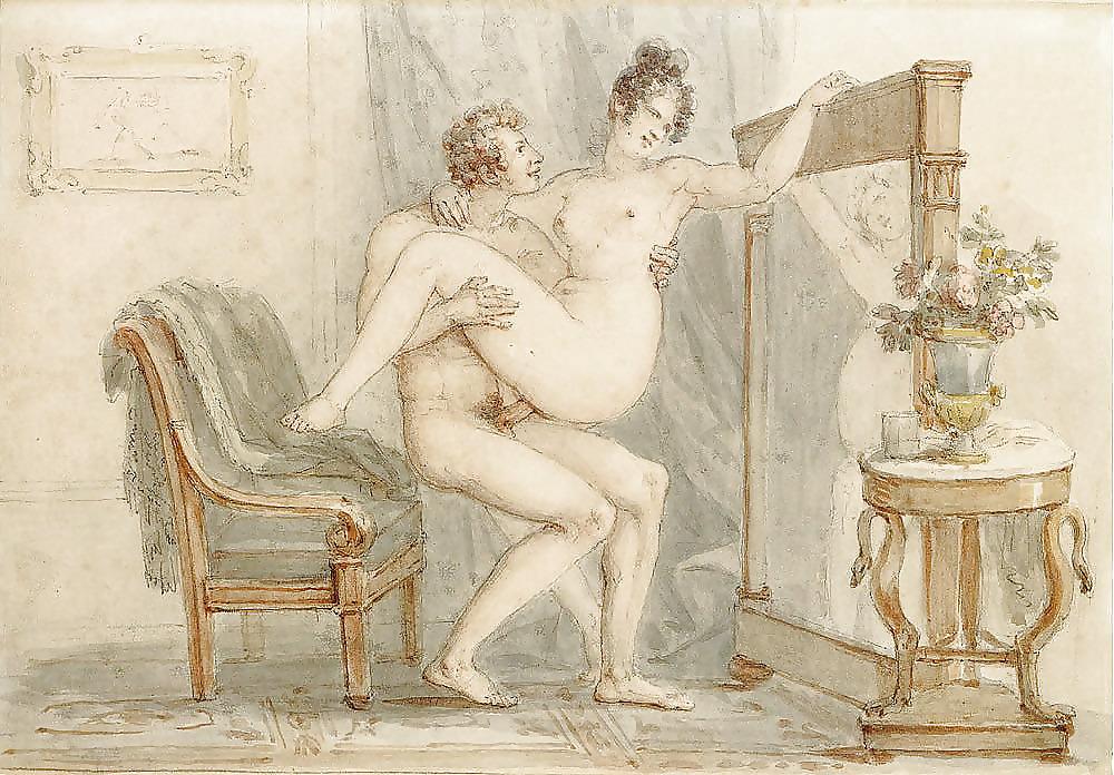 10P Drawn Ero and Porn Art 8 - Artist N.N. (1) c. 1800