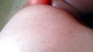9P Experimenting, I take the GFs toys in ass better than her