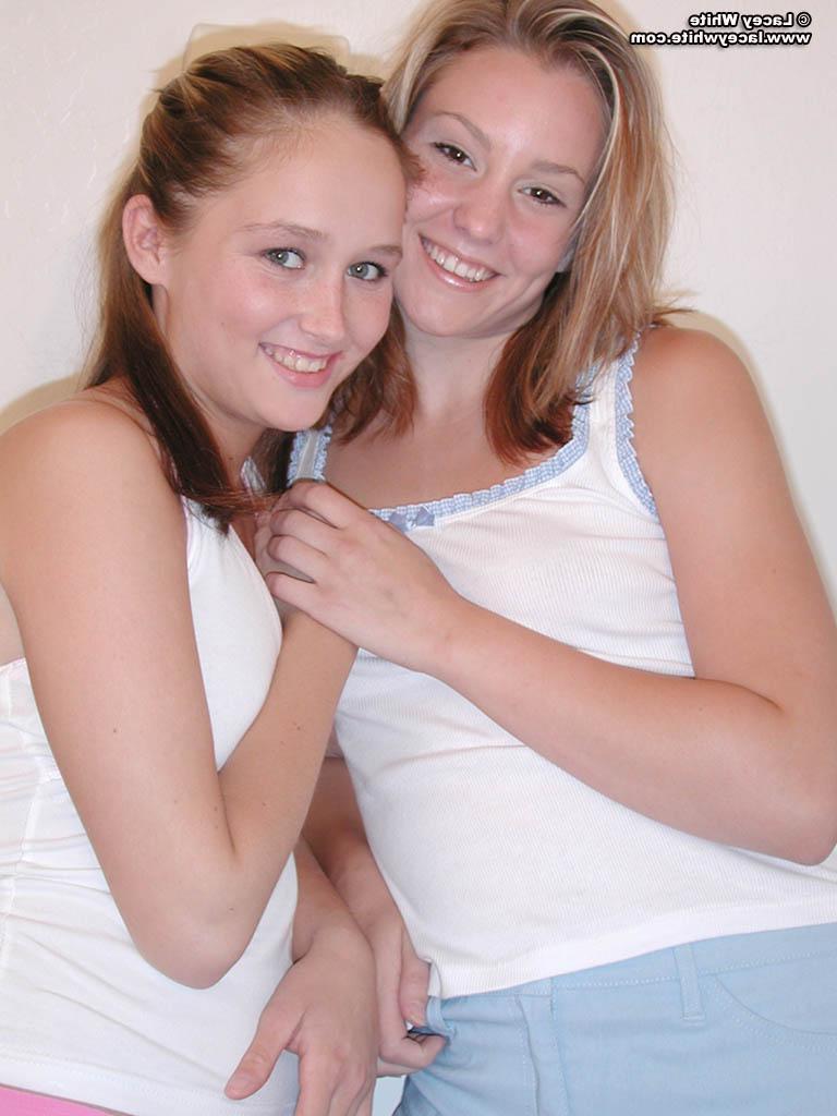 20P Pictures of Lacey White and Stacy Bride stripping naked