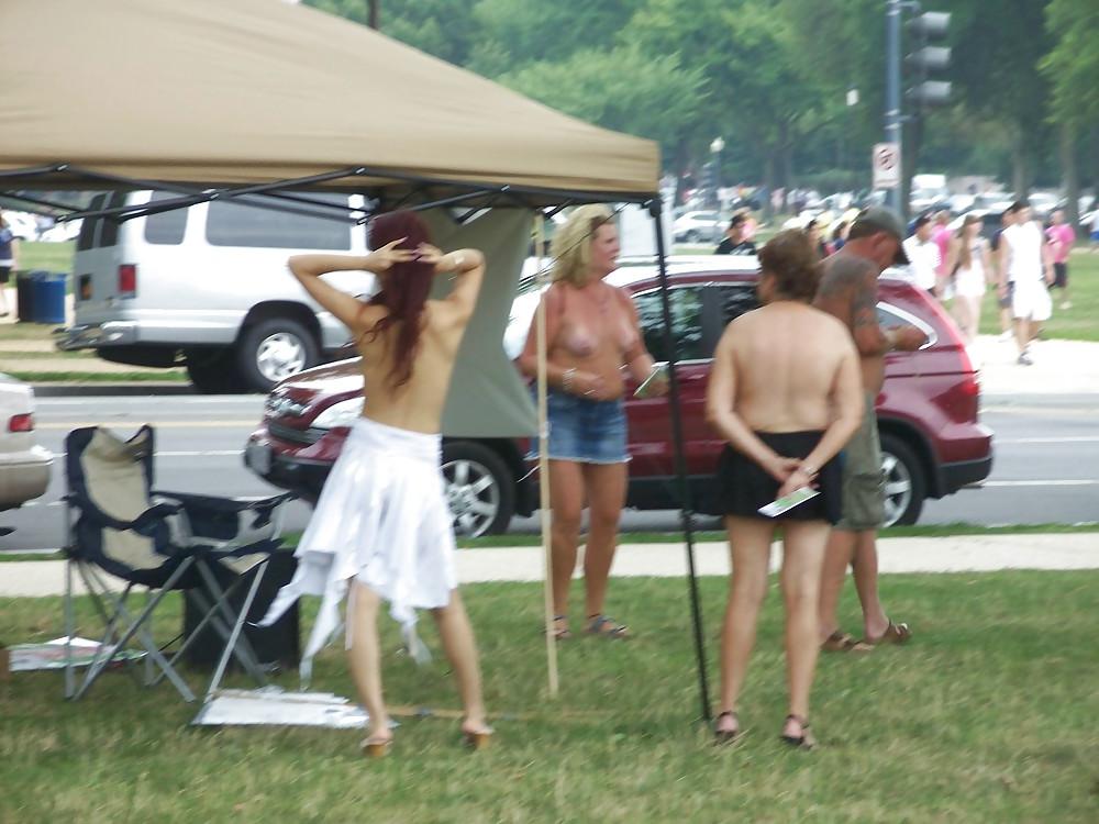 25P National Go Topless Day In DC - 21 Aug 2011