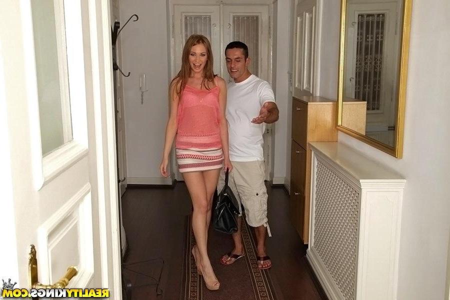 20P Hot girl Lindsey Olsen can't afford the rent so she puts out instead