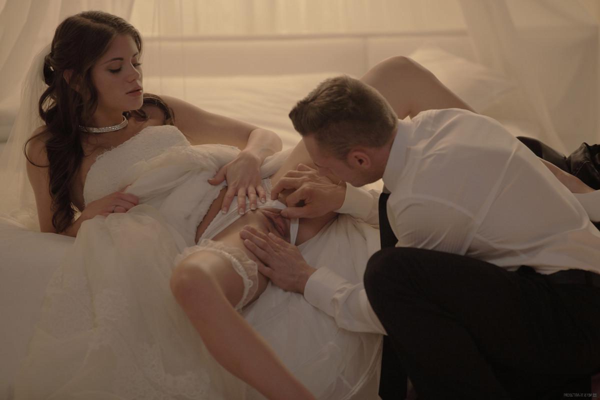 17P Caprice is getting married! Not really but this is her actual boyfriend and his first time having sex on camera