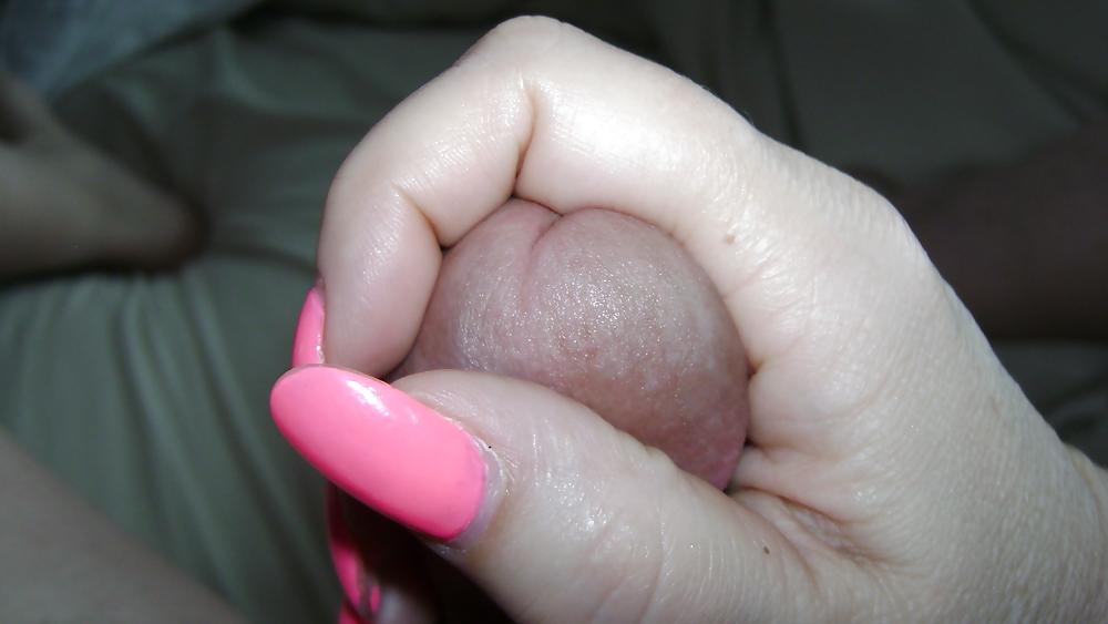 4P Pantyhose, feet, cock and pretty nails