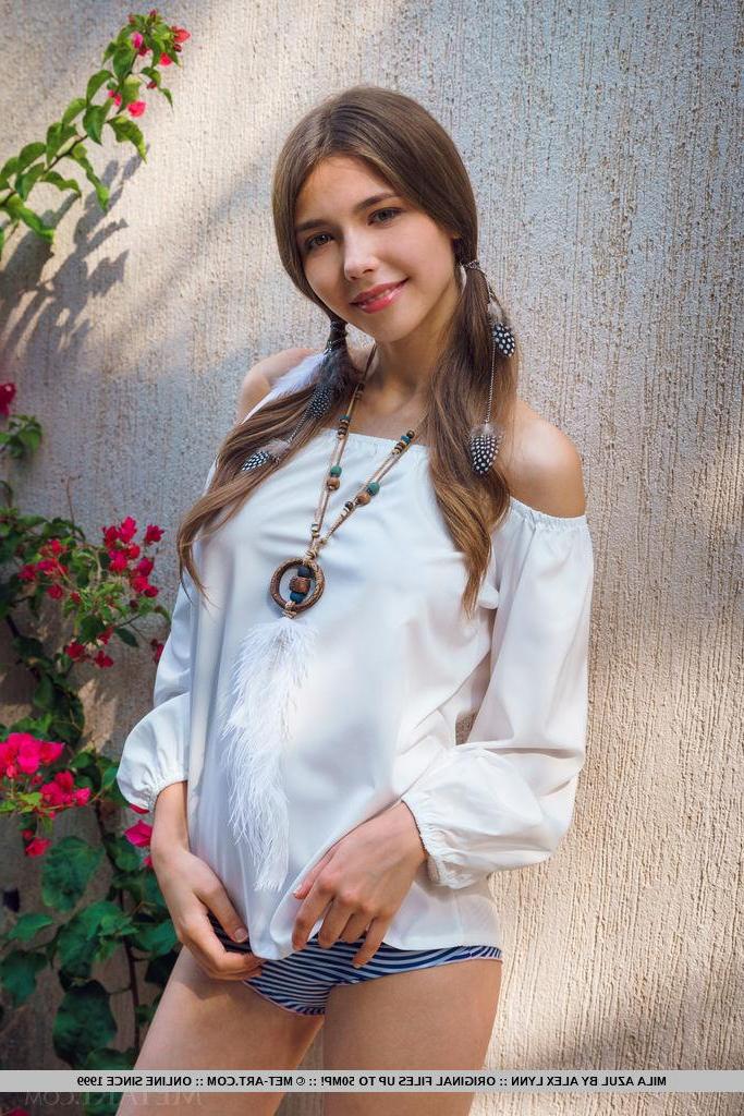 18P Hot teen Mila Azul exposes her big boobs and tight pussy in "Geela"