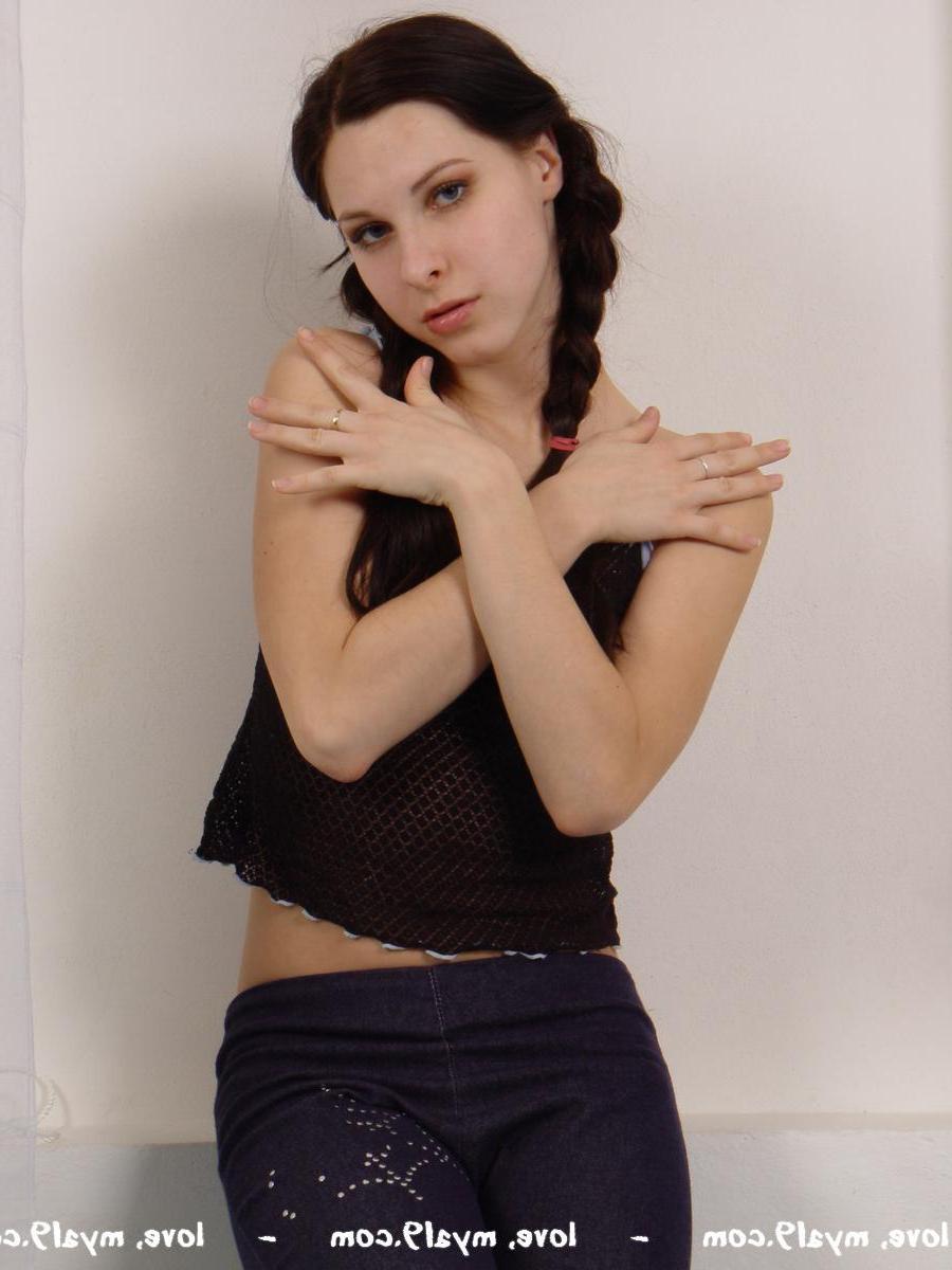 20P Pictures of Mya 19 looking cute in pigtails and panties