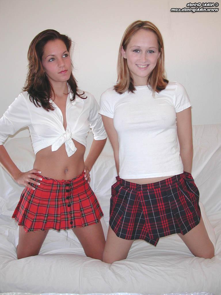 20P Pictures of two schoolgirls getting nude together