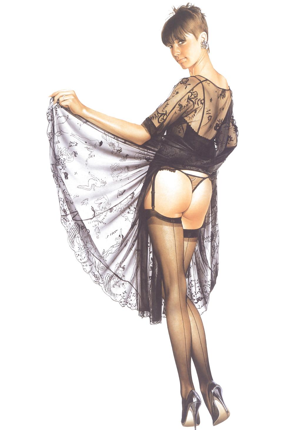8P Pin-ups art & erotic art