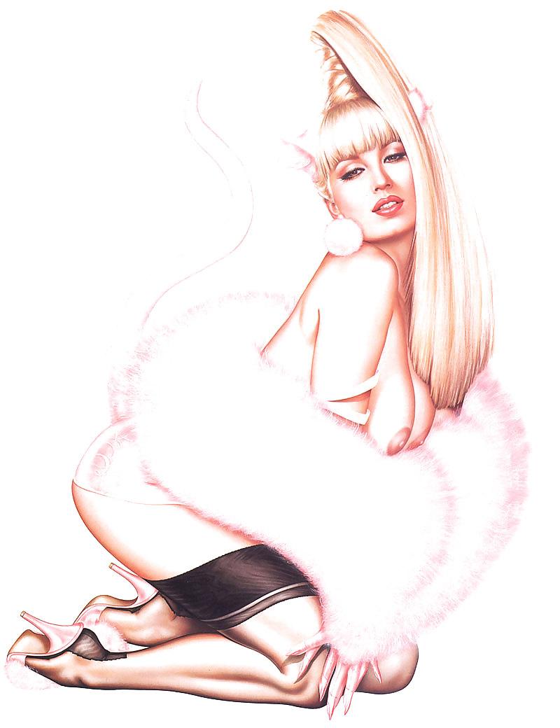 8P Pin-ups art & erotic art