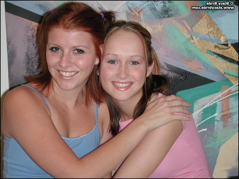 20P Pictures of two teen coeds getting naked together