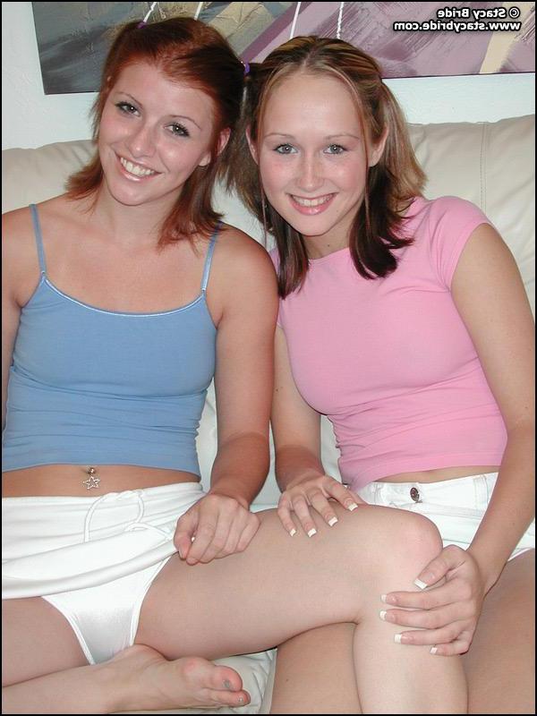 20P Pictures of two teen coeds getting naked together