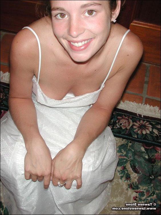 20P Pics of Tawnee Stone flashing in her wedding dress