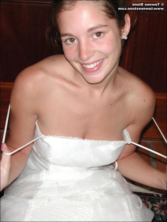 20P Pics of Tawnee Stone flashing in her wedding dress