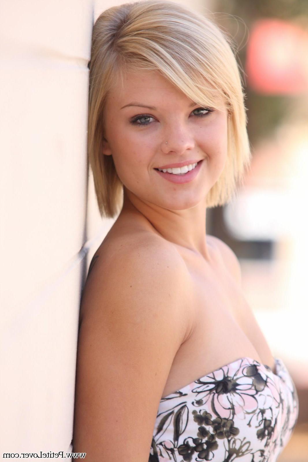 16P Petite blonde girl Tiffany poses for you in public