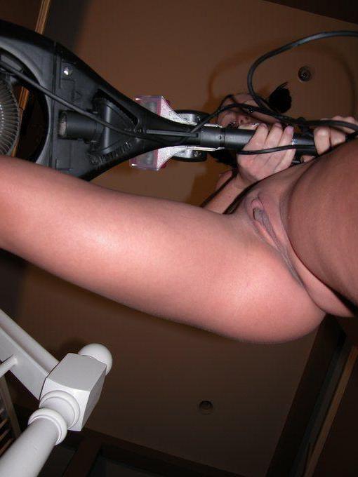 15P Pictures of Teen Emery doing some kinky housework