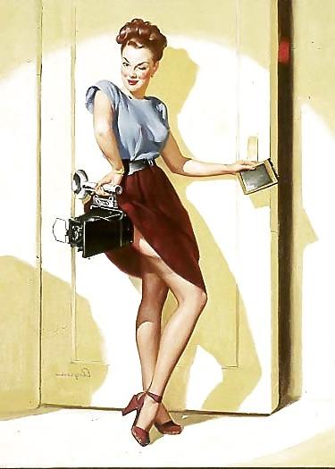 11P PIn Up Art