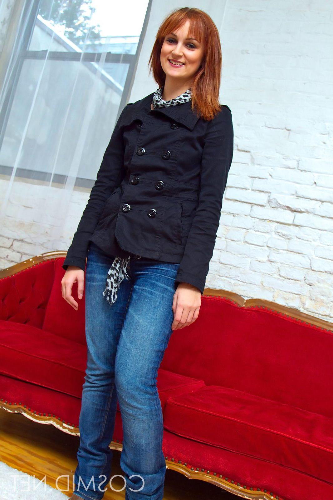 16P Pictures of a cute redhead stripping for you