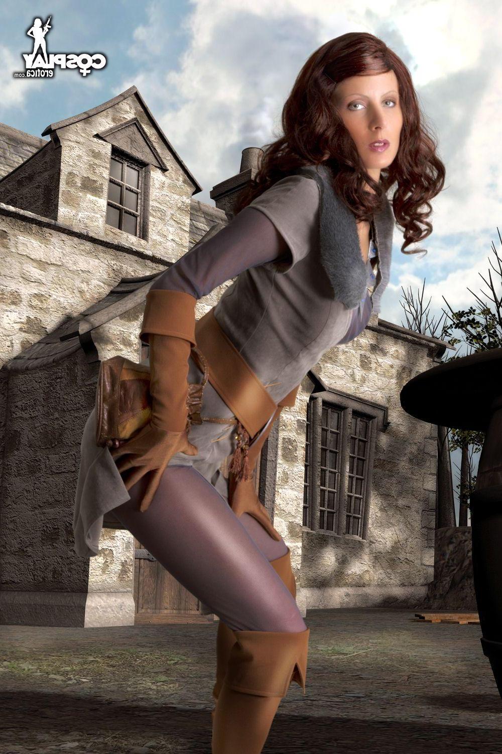 16P Hot cosplayer Tina dresses up as a sexy Witcher