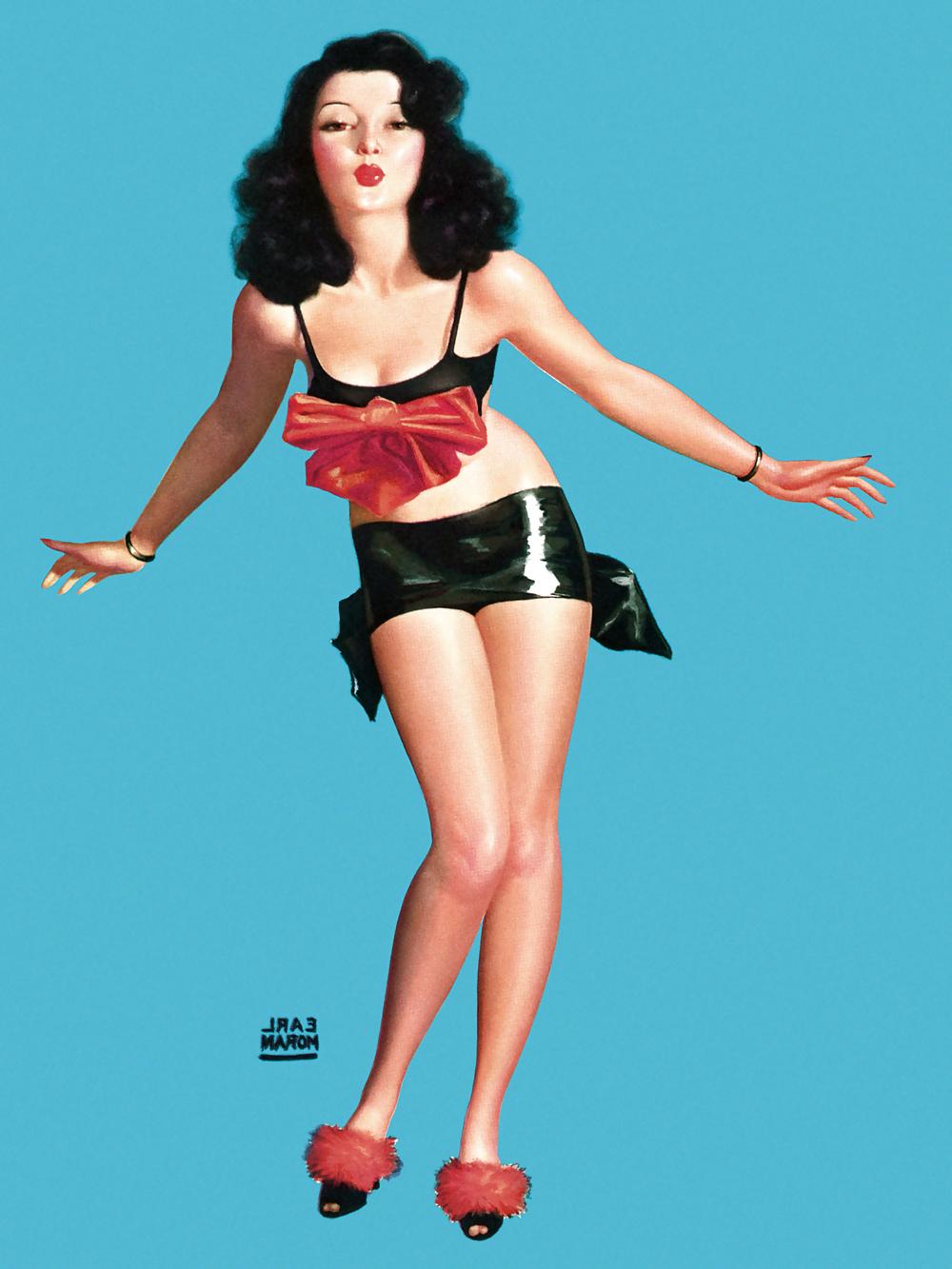 25P Sexy Vintage Pin - Up Art