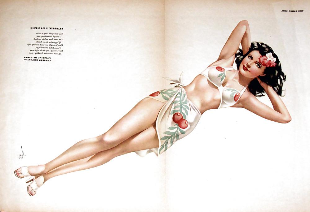 25P Sexy Vintage Pin - Up Art
