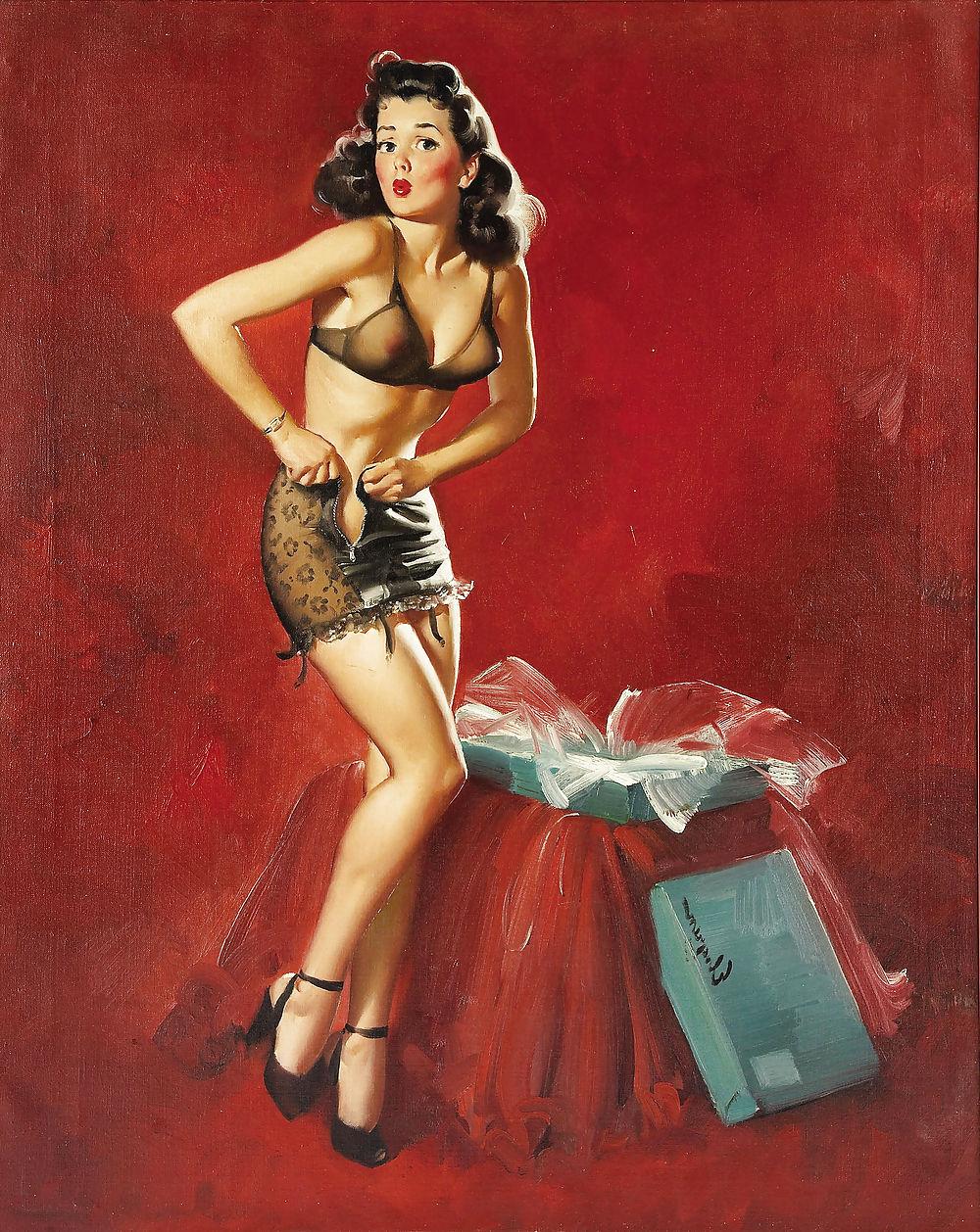 25P Sexy Vintage Pin - Up Art