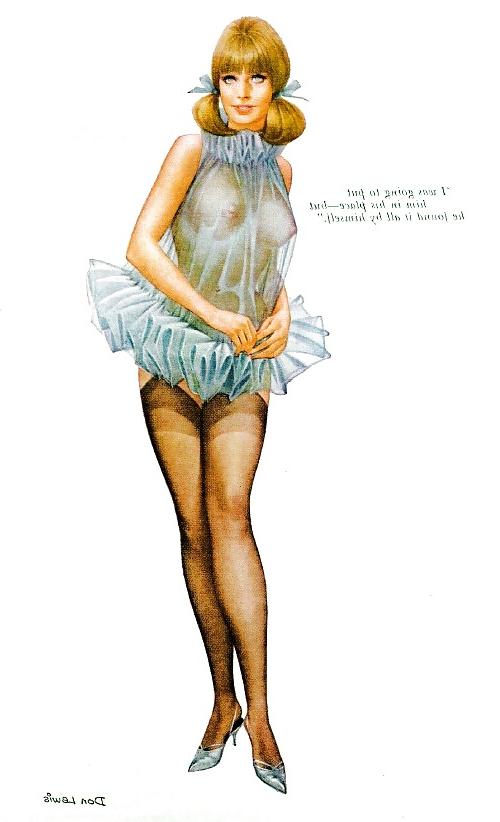 25P Sexy Vintage Pin - Up Art