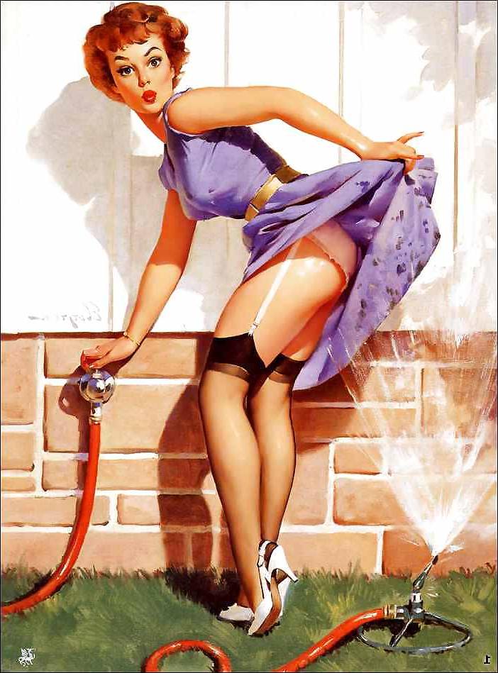 25P Sexy Vintage Pin - Up Art
