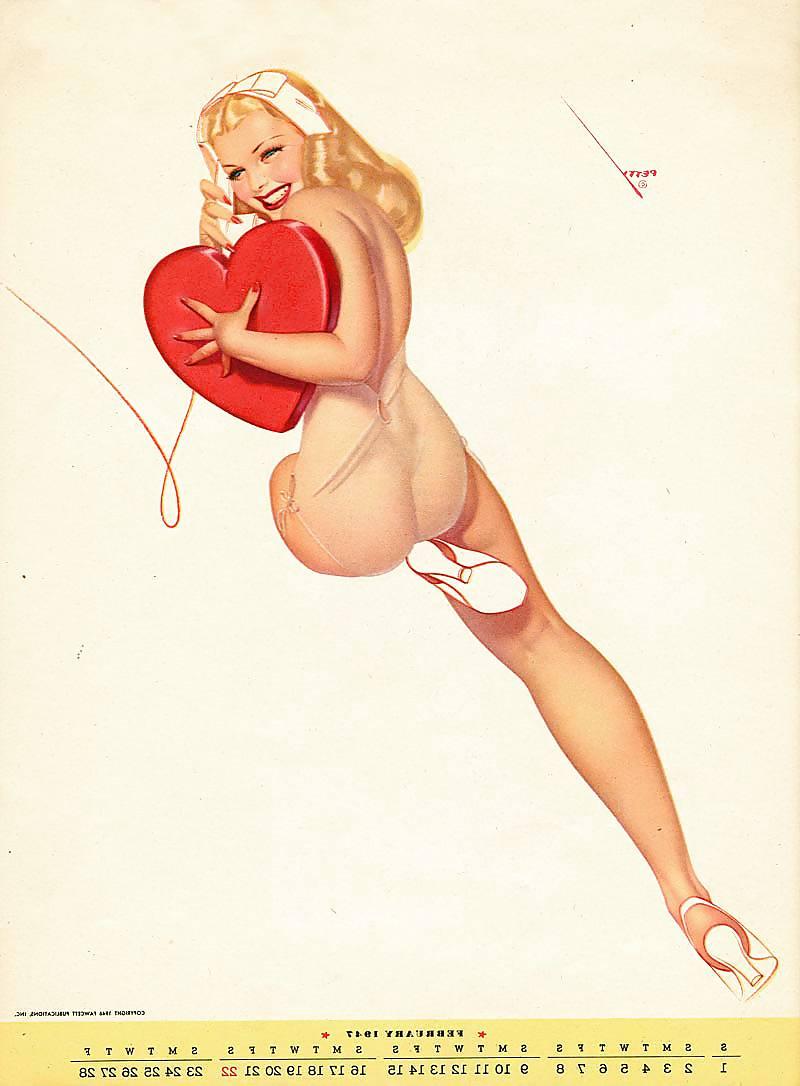 25P Sexy Vintage Pin - Up Art