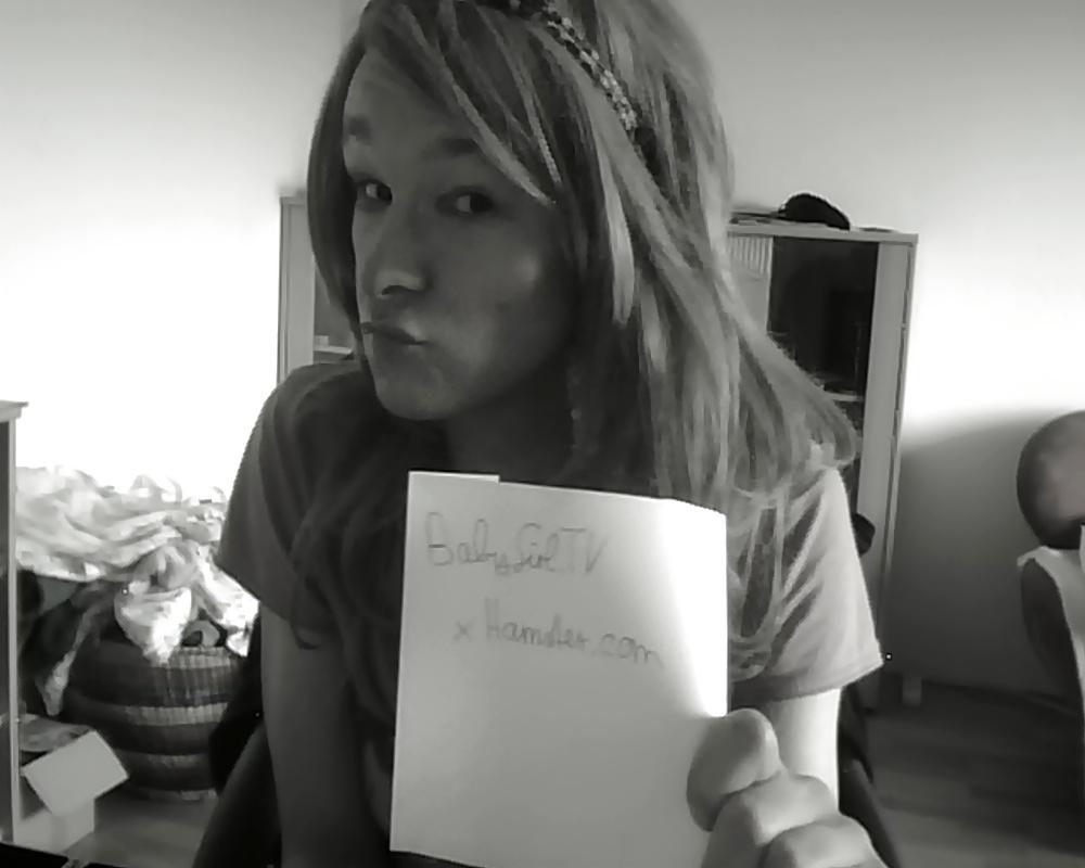 13P Cute german black white crossdress girl
