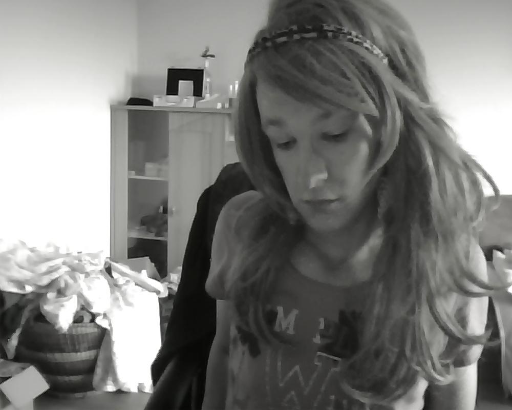 13P Cute german black white crossdress girl