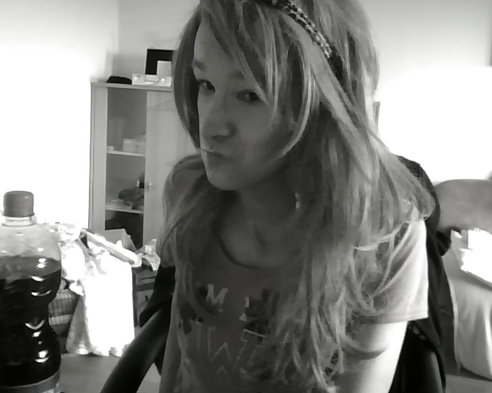 13P Cute german black white crossdress girl