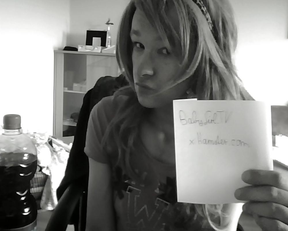 13P Cute german black white crossdress girl