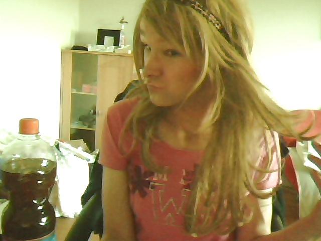 13P Cute german black white crossdress girl
