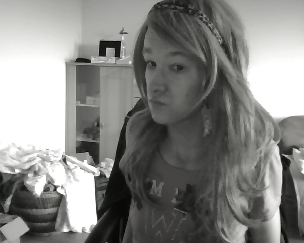 13P Cute german black white crossdress girl