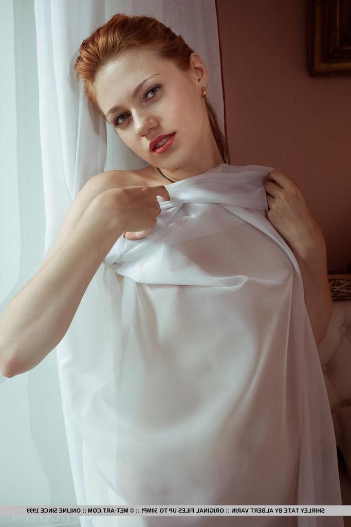 18P Redhead teen Shirley Tate gets naked and spread her legs in "Orija"