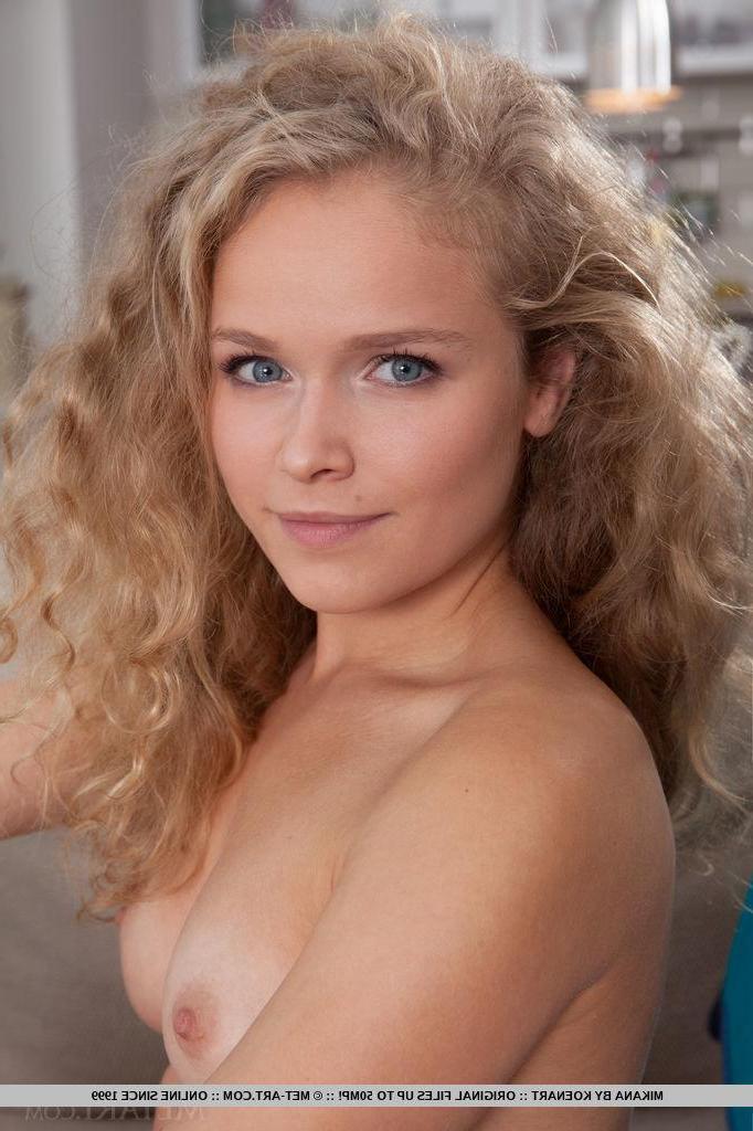 18P Blonde teen Mikana gets naked and spreads her legs for you