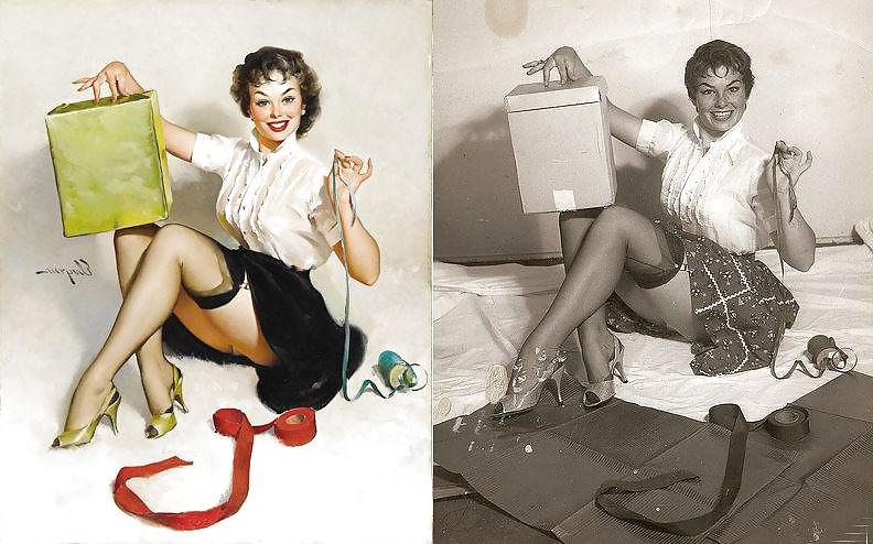 25P Sexy Vintage Pin - Up Art 2